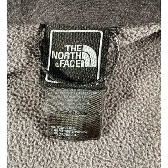 Boys North Face Soft Shell Jacket Size XL (18-20) Black Grayish Blue - Picture 11 of 16